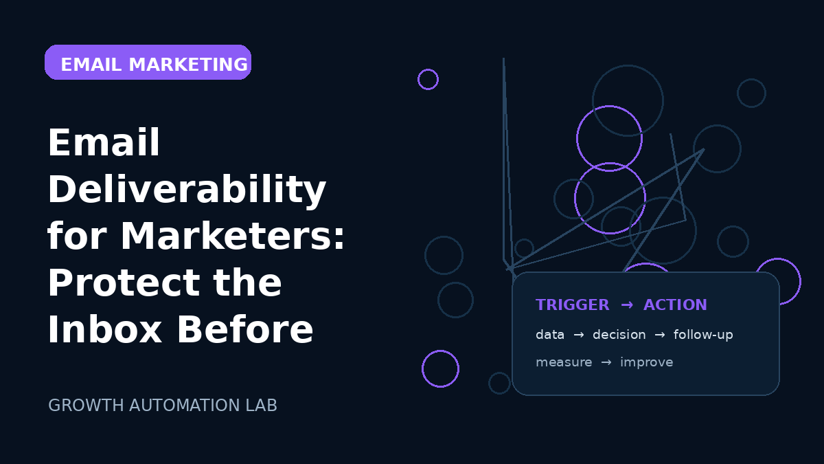 Email Deliverability for Marketers: Protect the Inbox Before You Scale